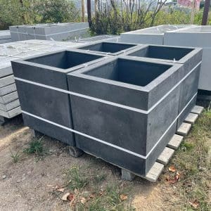 Betoninis vazonas antracitas Vilnius Trakai