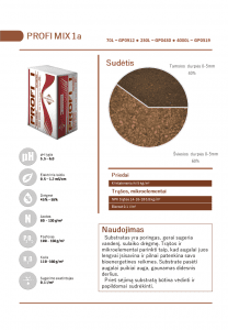 Substratas Profi 1A sėjimui substratai Vilnius Kaunas
