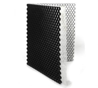 Plastikinis korys skaldai HDPE 120x160x3 cm (juodas)