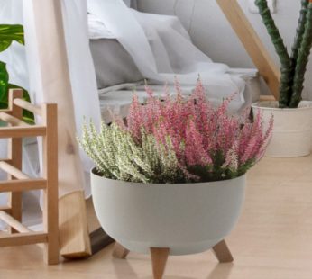Dubuo Roma eco wood pilkas, Ø47 H23