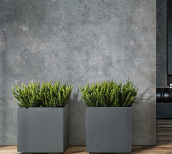 Gėlių lovelis Karo eco recycled pilkas, 40×40, H37