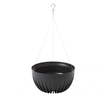 Pakabinamas dubuo Mira eco recycled juodas, Ø24 H14