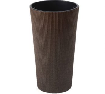 Vazonas Lilia eco wood jumper coffee esspreso, Ø25 H47