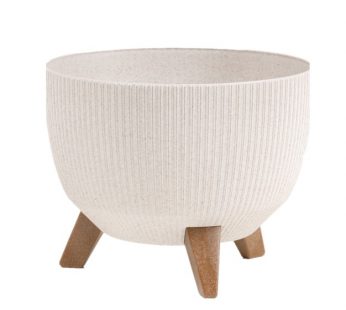 Vazonas Roma eco recycled jumper baltas, Ø47 H23