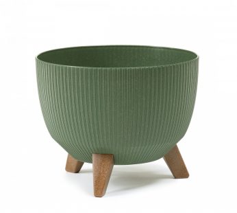 Vazonas Roma eco wood jumper žalias, Ø29 H19