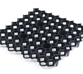 Plastikinis korys 46,8×46,8×3,9 cm (juodas)