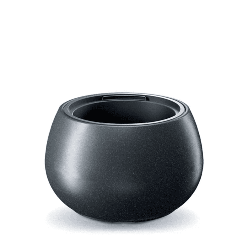 Vazonas HEOS ECO WOOD anthracite, d 370 mm, h 230mm, 18 L