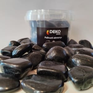 Poliruoti juodi akmenukai 20-40 mm, 20 kg Vilnius, Kaunas, vazonų dekoracija
