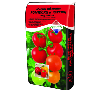 Durpių substratas pomidorams/paprikoms 20 L