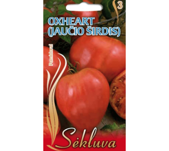 Valgomieji pomidorai Oxheart (jaučio širdis)