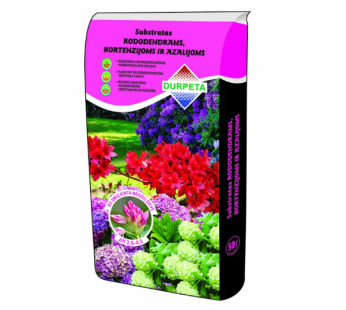 Durpių substratas rododendrams, hortenzijoms ir azalijoms 50 L