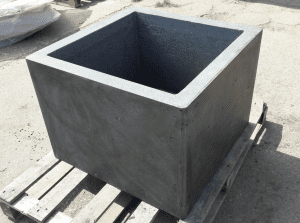 Betoninis vazonas 100x100x50, antracitas Trakai Vilnius Kaunas Lietuva Dekoskalda