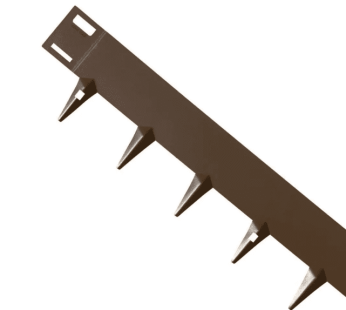 Metalinis Rudo plieno bortelis 1000×65 mm